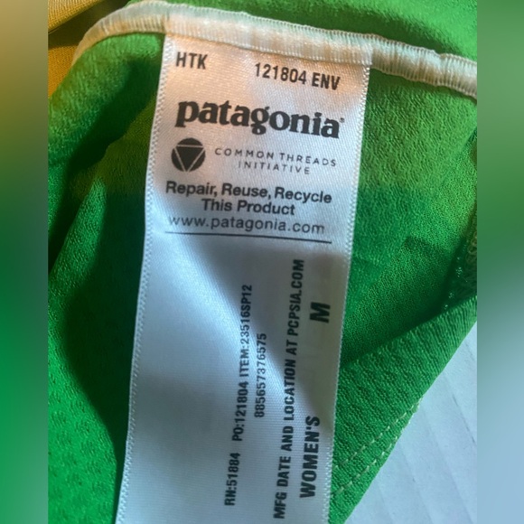 Womens Patagonia Draft Performance Tank Top Green/Medium - Picture 7 of 7